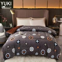 Chăn Lông Cừu YUKI Siêu ấm, Chăn  Rất Mềm, Dầy Dặn, Hàng Loại 1