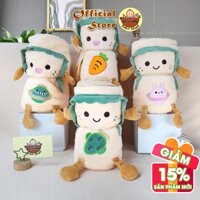 Chăn lông mềm mền mỏng giữ ấm cho bé gấp gọn tiện lợi họa tiết thêu hình thú ngộ nghĩnh quà tặng văn phòng dễ thương