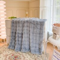 Chăn lông nhập khẩu 3,5kg, chăn  lông chồn, hồ li mềm mướt đem lại cảm giác cực kỳ dễ chịu cho người dùng size 2-2,3m