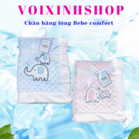 Chăn Lông Sơ Sinh, Chăn Băng Lông Bebe Comfort Siêu Mềm Cho Bé, Mềm Đắp Trẻ Em (2 Lớp),Ảnh Thật