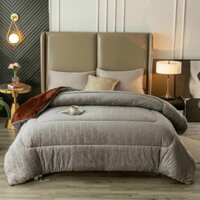 Chăn lông thỏ DIOR chính hãng, nhập khẩu túi da xịn nặng 4kg, kích thước 2x2,3m thdeco