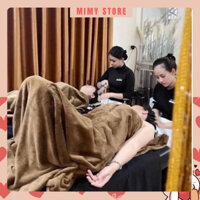 Chăn Lông thỏ Muji , chăn spa Siêu Mềm Mịn, chăn văn phòng Cao Cấp, hàng loại 1 kt 1,15x2m nặng 800