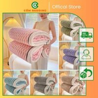 Chăn Lông Thỏ Thu Đông Chăn Bông Nhập Khẩu Chất Vải Nỉ Siêu Dày Dặn Mềm Mịn Không Rụng Lông Bai Xù