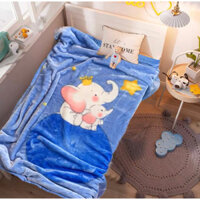 Chăn lông tuyết 2 lớp mềm mịn dày dặn ấm áp size 100*140cm nhiều màu đáng yêu