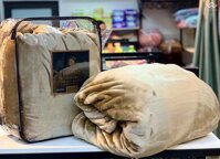Chăn lông tuyết Blanket 2.5kg màu Be