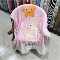 Chăn Lông Tuyết hai lớp cho bé , chăn dày dặn kích thước 1mx1m4 siêu ấm