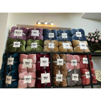 Chăn lông tuyết Muji 2 lớp siêu mềm mịn 2m x 2m3