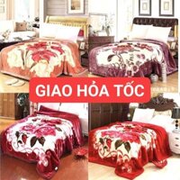 CHĂN LÔNG TUYẾT NHUNG 4KG - CHĂN LÔNG CAO CẤP  MÙA ĐÔNG-Chăn mền tuyết nhung 2 lớp loại dày siêu ấm mền mịn 1,6mx2m bao