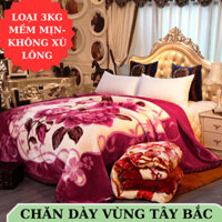 CHĂN LÔNG TUYẾT NHUNG 4KG - CHĂN LÔNG CAO CẤP MÙA ĐÔNG-Chăn mền tuyết nhung 2 lớp loại dày siêu ấm mền mịn