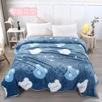 Chăn Lông tuyết Nhung Sữa 4 Mùa mềm Mịn Thoáng Khí 2mx2m3 Chăn Thu Đông