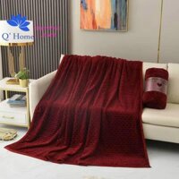 Chăn Lông Tuyết Thỏ Thương Hiệu Blanket Nhập Khẩu Đỏ Đô - Chăn Lông Thỏ Điều Hòa Nhập Khẩu