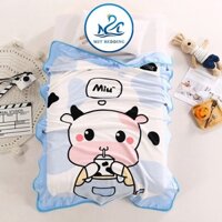 Chăn lông tuyết trẻ em M2T Bedding - mền lông cho bé đi học đi dã ngoại - kích thước 1m x 1m4 nặng 400 gram