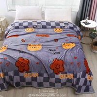 CHĂN LÔNG TUYẾT VĂN PHÒNG MỎNG NHẸ MỀM MẠI ẤM ÁP SIZE TO