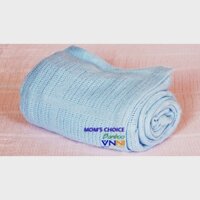 Chăn lưới Mom's Choice Bamboo (sợi tre) màu xanh da trời