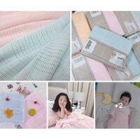 Chăn lưới sợi tre xuất Anh Mamas & Papas , mền trẻ em dạng lưới chống ngạt cho bé (KT 1m x 1,4m)