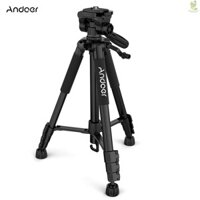 Chân máy Andoer TT-663N 57,5 inch Du lịch Nhẹ Chân máy ảnh Chân máy điện thoại cho máy quay DSLR SLR Chụp ảnh Video với túi đựng Kẹp điện thoại Came-211