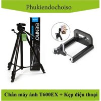 Chân máy ảnh Benro T600 EX ( Chính hãng ) + Kẹp điện thoại