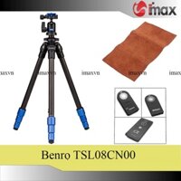 Chân máy ảnh Benro TSL08CN00 + Da cừu lau len (Da thật) + Remote cho máy ảnh