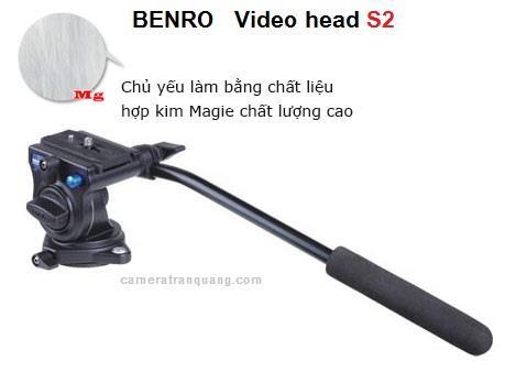 Chân máy  ảnh Benro Video Head S2