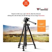 Chân Máy Ảnh Du Lịch Tripod Điện Thoại  Weifeng Model WT3520 Thân Hợp Kim Chịu Tải Lên Đến 3Kg