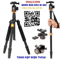 Chân máy ảnh Q999s bản đầu bi + QD98 Bản đầu quay Video