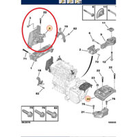 Chân máy động cơ bên phải xe Peugeot 3008 Peugeot 5008 – chính hãng nhà máy PSA