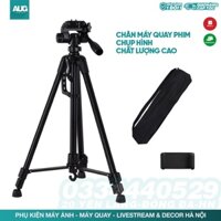 CHÂN MÁY TRIPOD 1m4 - CHÂN MÁY QUAY TIKTOK - CHÂN MÁY ĐIỆN THOẠI - AUG CAMERA HÀ NỘI