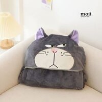 Chăn mền kèm mũ Lucifer cat có đuôi 70x115