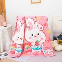 Chăn mền trẻ em cotton đũi mềm thoáng mát 1mx1m4 chăn hè mỏng cho bé đi học, ngủ máy lạnh_khosigagoihcm