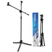 Chân mic đứng hát Bomstand chân đỡ micro đứng, chân mic phòng thu mic, Chân kẹp mic karaoke
