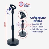 Chân micro đứng để bàn Microphone Stands H2Pro cao 35cm, chân gắn micro đứng để bàn cao cấp để đúc chắc chắn-thân hợp kim phủ sơn nano