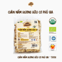 Chân nấm hương khô Hữu cơ/ chân nấm đông cô Phú Gia gói 500g