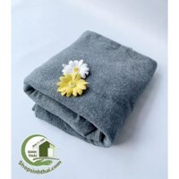 Chăn ngủ văn phòng - chăn nỉ màu xám, đen [ 1,55m x 1,2m ] - chọn màu