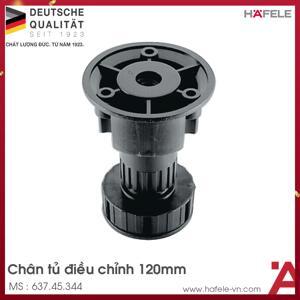 Chân nhựa đen 120mm Hafele 637.45.344