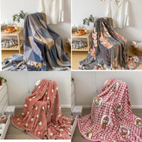 Chăn Nhung Tuyết - Chăn Tuyết Sữa 2mx2m3 ~1.5kg (chăn Hè Thu - Chăn Thu Đông) Mẫu in Hình Đa Dạng phù hợp mọi lứa tuổi