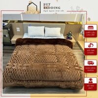 Chăn nỉ lông cừu COCO, chăn đại hàn cao cấp kích thước 2m x2m3 đủ màu tặng kèm thảm chân
