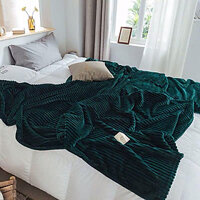 Chăn nỉ nhung kẻ tăm Chăn hè kích thước 2m x 2m3