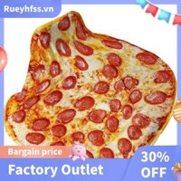 Chăn Pizza Pepperoni Khổng Lồ Chăn Mới Lạ 60 Inch Cho Người Lớn & Trẻ Em Tròn Trong Nhà, Ngoài Trời, Du Lịch, Gia Đình