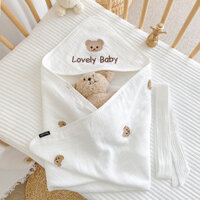 Chăn quấn trẻ sơ sinh, Khăn quấn trẻ sơ sinh bằng vải Cotton, gạc quấn tã cho bé
