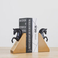 Chặn Sách Hình Đầu Ngựa Trang Trí Phòng Khách Sang Trọng