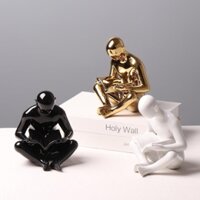 Chặn sách hình người đọc sách