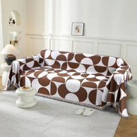 Chăn Sofa Có Thể Đảo Ngược Sofa Có Tua Rua, Khăn Sofa Boho Có Thể Giặt Đa Năng Chống Trơn Trượt, 2 Và 3 Ghế Sofa Cho Ghế Cắt