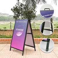 Chân Standee Chữ A, Giá Chữ A Để Tranh 2 Mặt KT 60x90cm Để Được Ngoài Trời | LST