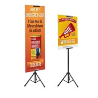 Chân Standee chữ T, Giá Treo Poster 2 Mặt, Standee Đứng Gấp Gọn, Bảng Chỉ Dẫn Nhà Hàng | 3H
