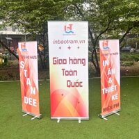 Chân Standee cuộn nhôm loại tốt thu nhỏ tiện lợi treo banner, ảnh quảng cáo - In standee theo yêu cầu lấy nhanh