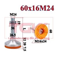 Chân tăng chỉnh chịu lực inox 304 60x16M24