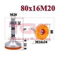 Chân tăng chỉnh chịu lực inox 304 80x16M20