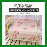Chăn tencel cho bé đi học 1-5 tuổi, kt 1mx1m2 vải mềm mịn mát, họa tiết đáng yêu