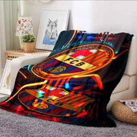 Chăn Thể Thao Barcelona In Chăn Sáng Tạo Giải Trí Chăn Flannel Sofa Giường Cắm Trại Phòng Khách Sofa Ghế Bàn