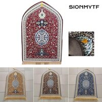 Chăn thờ cúng SIONMYTF, Thảm cầu nguyện không đều chống trượt, Thảm trải sàn mềm bằng vải lanh di động